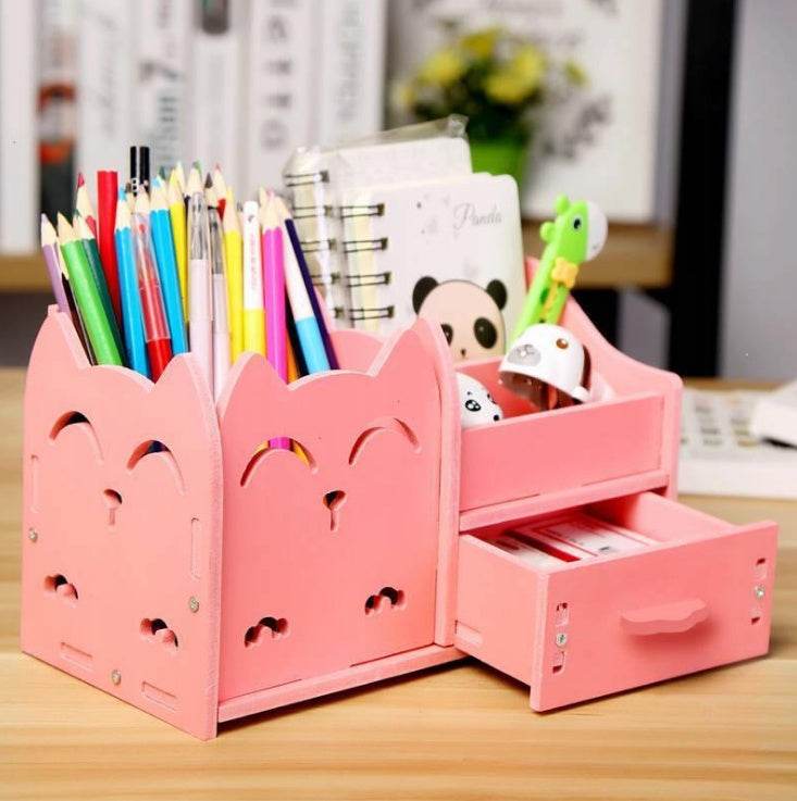 Multi-function pen holder creative student cartoon children desktop small storage box - ProTrendyz