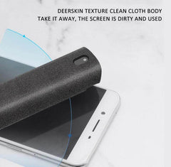 2 In 1 Phone Computer Screen Cleaner Kit For Screen Dust Removal Microfiber Cloth Set - ProTrendyz