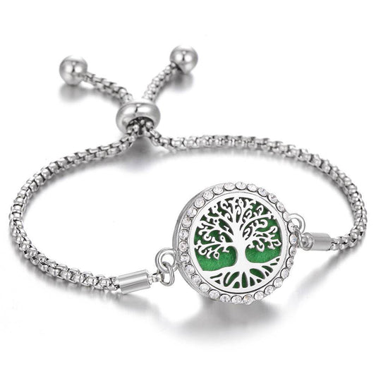 2024 New Kaleidoscope Aromatherapy Bracelet Perfume Essential Oil Diffuser Locket Bracelet Charms Women Aroma Diffuser Jewelry - ProTrendyz
