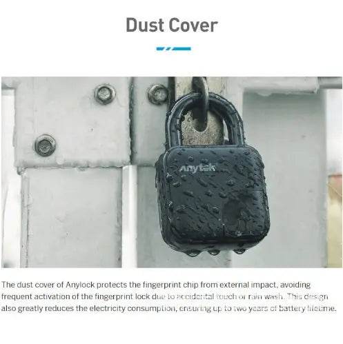 Smart Lock Waterproof L3 Fingerprint Padlock Trendy Fast Response - ProTrendyz