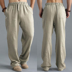 Men's Breathable Linen Loose Casual Sports Pants - ProTrendyz