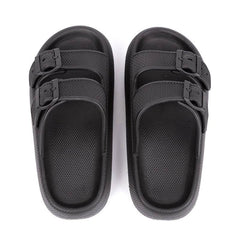 Platform Slippers Women's Summer Buckle Home Shoes Fashion Outdoor Wear Soft Bottom Sandals - ProTrendyz