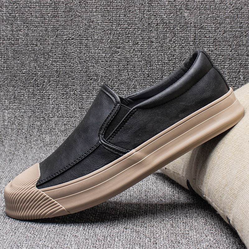 Mens Casual Leather Rubber Shoes - ProTrendyz