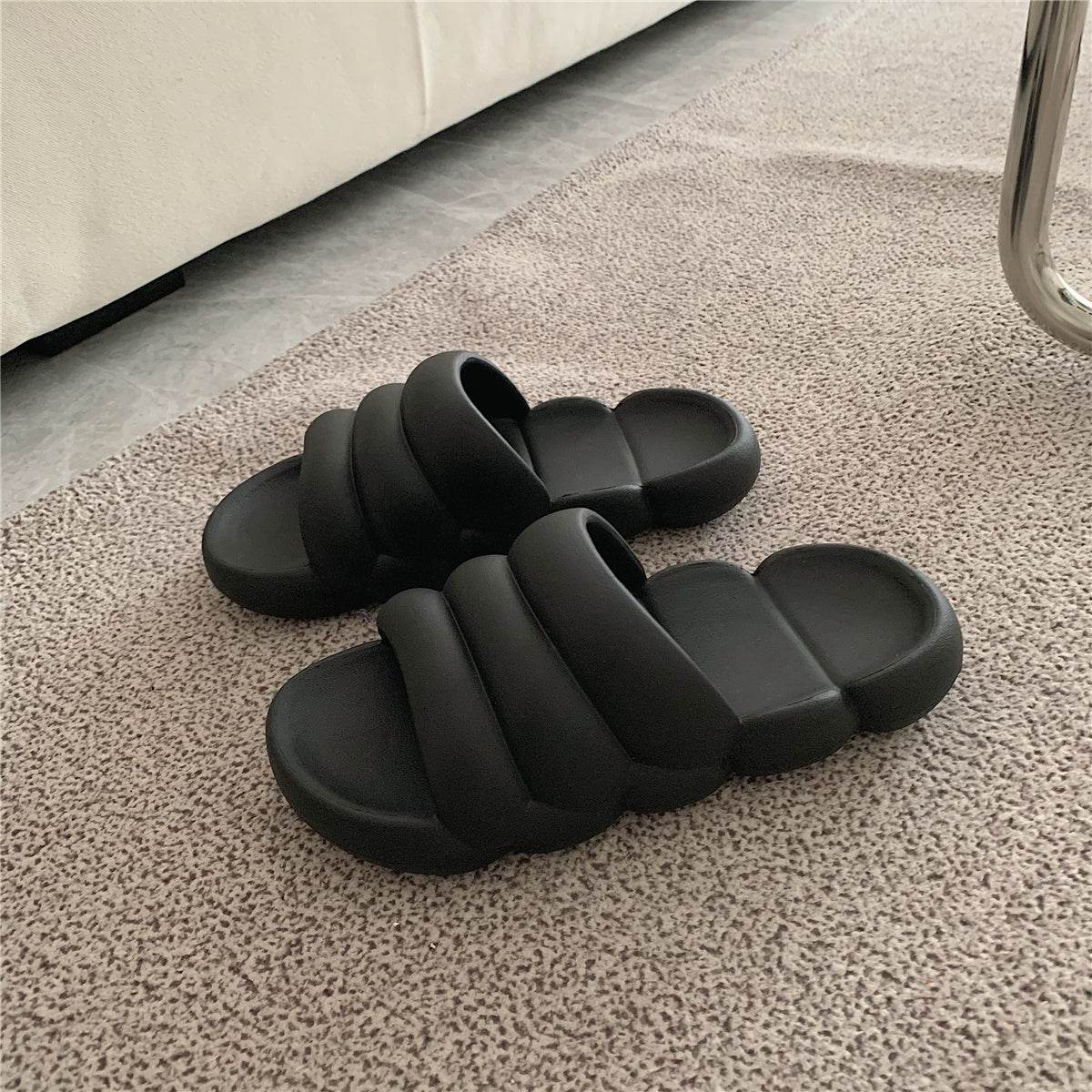 Solid Color Japanese Style Sandals And Slippers Non-slip Bath Bathroom Slippers - ProTrendyz