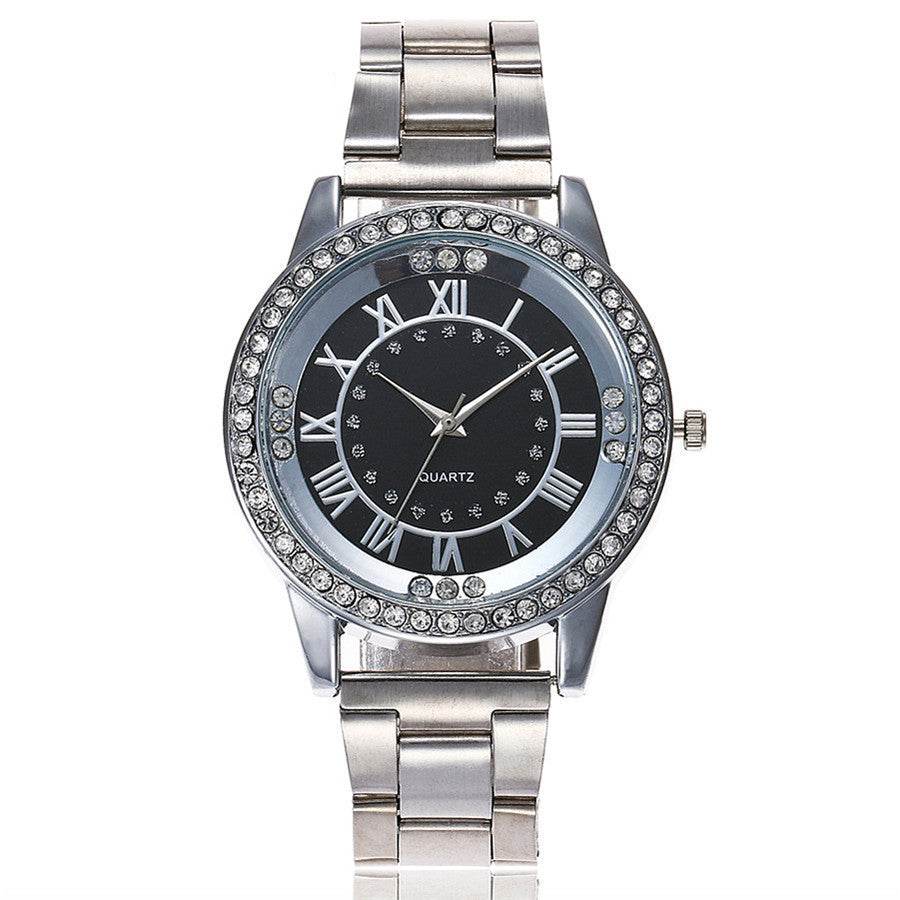 Vansvar Brand Rose Gold Watch Luxury Women Dress Rhinestone Quartz Watch Casual Women Stainless Steel Wristwatches Female Clock - ProTrendyz