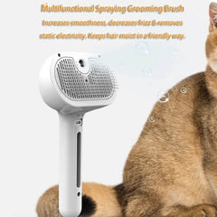 Pet Comb Self Cleaning Pets Hair Remover Brush For Dogs Grooming Tools Dematting Comb Built-in Mist Humidifier Pet Products - ProTrendyz