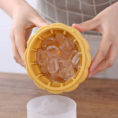 2-in-1 Pumpkin Ice Cube Maker Silicone Multi-functional Ice Bucket Portable Ice Cube Tray For Chilling Bar Cocktail Whiskey - ProTrendyz