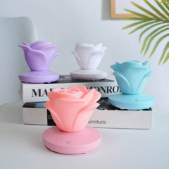 4 Colors Romantic Rose-shape Three Lighting Level Dimming Touch Night Light Valentine's Day Night Light - ProTrendyz