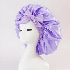 New Silk Bonnet For Sleeping Women Satin Bonnet Hair Bonnet Night Sleep Cap Scarf Wrap For Curly Hair With Tie Band For Curly Hair - ProTrendyz