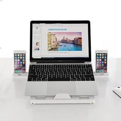New Laptop Stand Multifunctional Folding Lift Portable Laptop Stand Monitor Increase Rack Aluminum Alloy Base - ProTrendyz