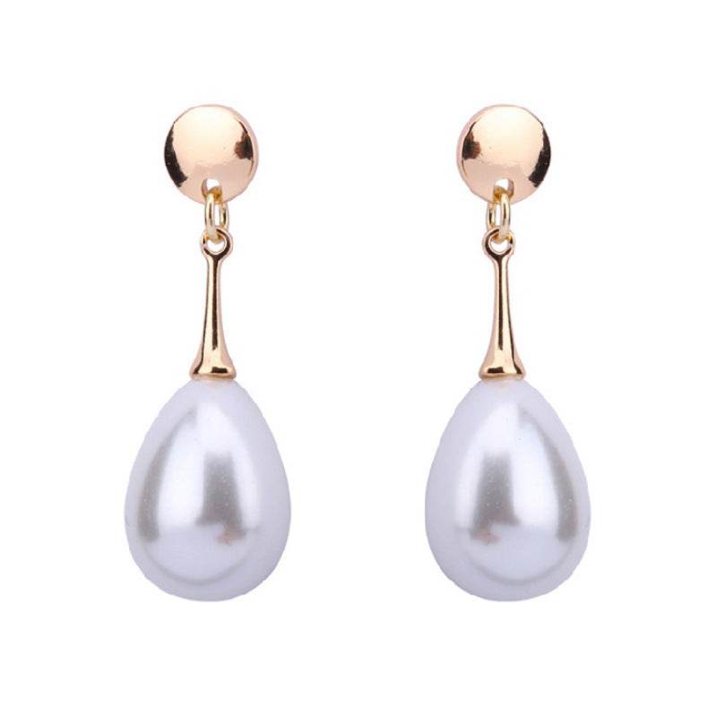 Waterdrop pearl simple personality earrings - ProTrendyz