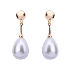 Waterdrop pearl simple personality earrings - ProTrendyz