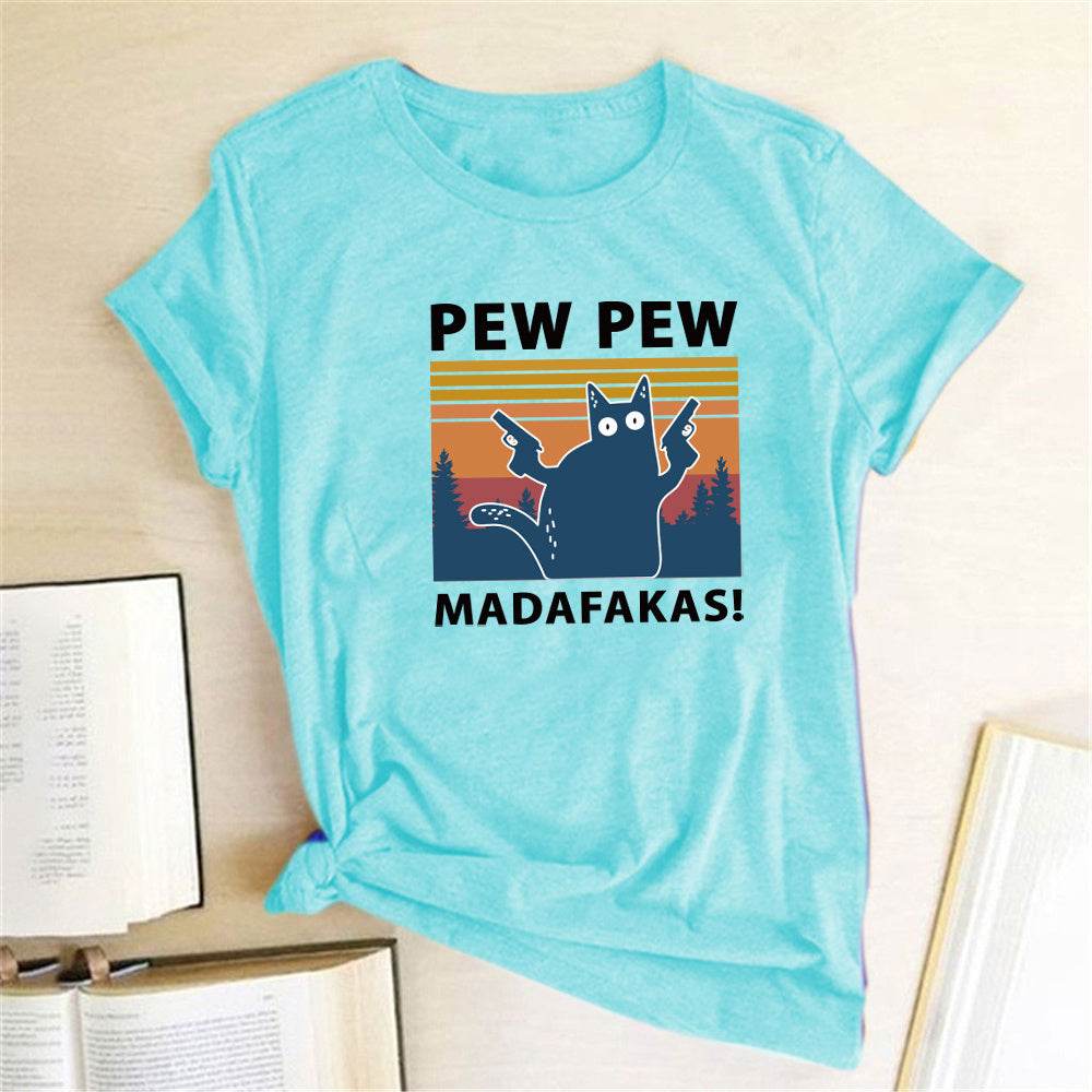Short Sleeve Pew Maddakas T-Shirt European Size Top - ProTrendyz
