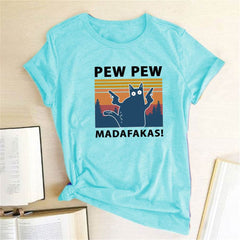 Short Sleeve Pew Maddakas T-Shirt European Size Top - ProTrendyz