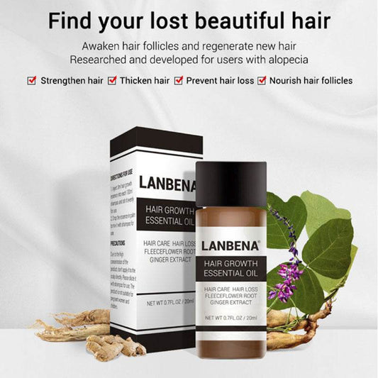 LANBENA Hair Care Essential Oil Hair Growth Treatment Prevention Hair Loss Treatment 20ml - ProTrendyz