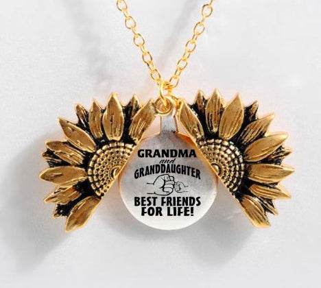 Sunflower Double-layer Lettering Necklace - ProTrendyz