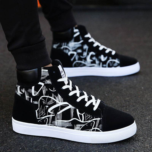 Spring high top shoes Korean Edition men''s shoes - ProTrendyz