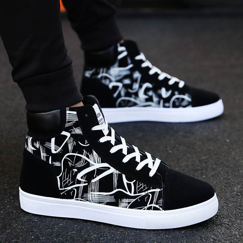 Spring high top shoes Korean Edition men''s shoes - ProTrendyz