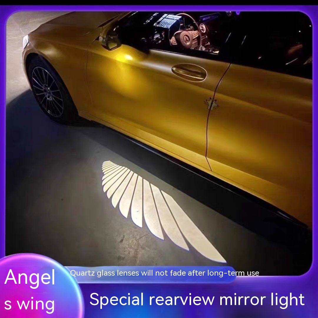 Car Rearview Mirror Courtesy Lamp Angel Wings - ProTrendyz