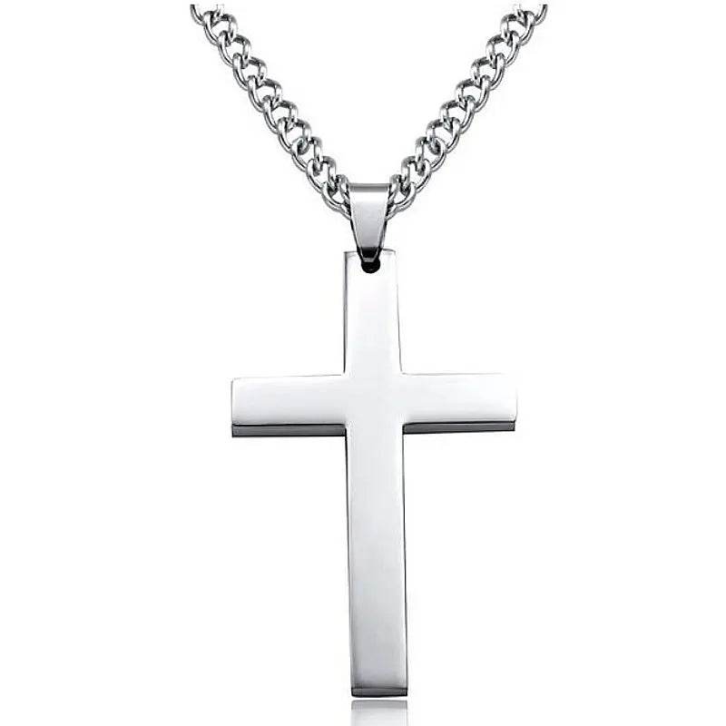 Classic Cross Necklace Men's Pendant Fashion Stainless Steel Jewelry - ProTrendyz