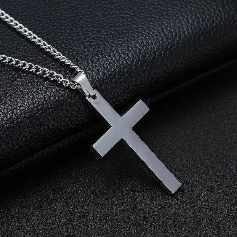 Classic Cross Necklace Men's Pendant Fashion Stainless Steel Jewelry - ProTrendyz