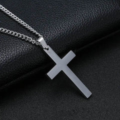 Classic Cross Necklace Men's Pendant Fashion Stainless Steel Jewelry - ProTrendyz