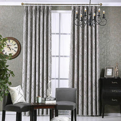 Solid Color Simple Modern Light Luxury Living Room Chenille Blackout Curtains - ProTrendyz