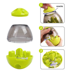 Dog Food Balls Tumbler Pet Puppy Feeder Dispenser Bowl Toy Leak Food Interactive Pet Tumbler Feeder Food Automatic Dispenser Bowl Interactive Balls - ProTrendyz
