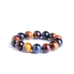 Tiger Eye Bracelet Natural Crystal Stone Buddha Bead Bracelet - ProTrendyz