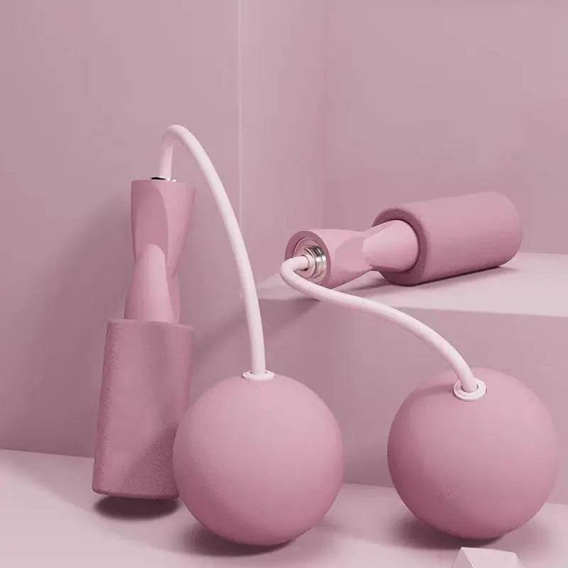 Training Jump Rope Set Fitness Jump Ropes And Silicone Handles For Women Men Kids With Speed Cordless Ball Adjustable Anti-Tangle PVC Wire Rope For Fitness Crossfit Indoor Outdoor Workout - ProTrendyz