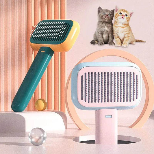 New Pet Cat Dog Hair Brush Hair Massage Comb Open-Knot Brush Grooming Cleaning Tool Stainless Steel Comb - ProTrendyz