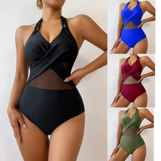 New Fashion One-piece Swimsuit Solid Color - ProTrendyz