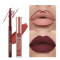Lip Liner And Lipstick Makeup 12 Pcs Set 6 Matte Lipstick 6 Lip Liner Pens Waterproof Long Lasting Matte Lipstick Beauty Cosmetics Makeup Gift For Girls Lipstick Set - ProTrendyz