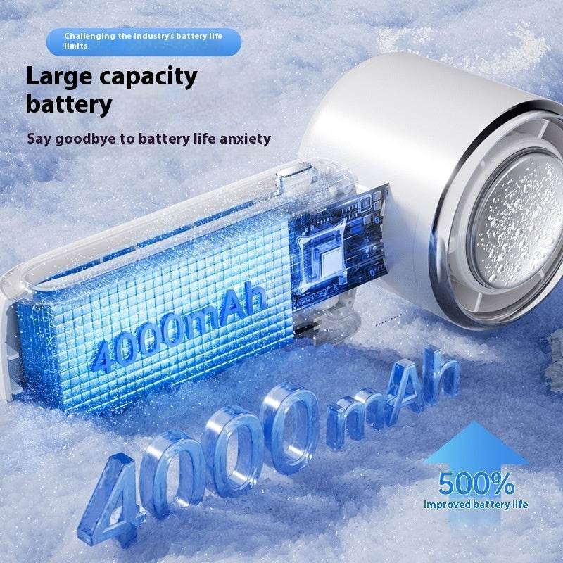 New Ice Pack High-Speed Handheld Eletirc Fan Speed Adjustable Folding Mini Fan Portable Outdoor Hanging Neck Small Fan - ProTrendyz