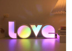 Valentines Day Decor LED LOVE Light Valentines Day Gift For Girlfriend Bithday Wedding Party Decoration Romantic Wedding Decor - ProTrendyz