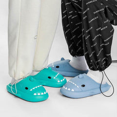 Cartoon Shark Shoes Home Slippers EVA Lovers Slippers Winter Soft Bottom Waterproof Shoes - ProTrendyz