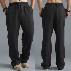 Men's Breathable Linen Loose Casual Sports Pants - ProTrendyz
