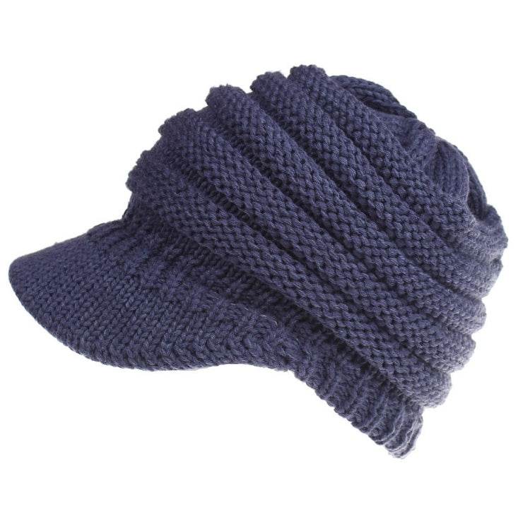 Women Ponytail Beanies Autumn Winter Hats Female Soft Knitting Caps Warm Ladies Skullies - ProTrendyz