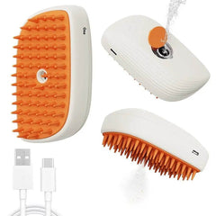 USB Rechargeable Pets Steam Brush Spray Massage Comb Pet Grooming Tools Cat Steam Comb Pet Products - ProTrendyz