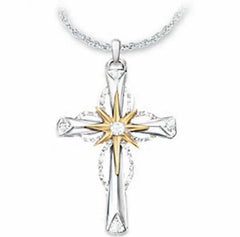Octagonal Star Cross Alloy Pendant US - ProTrendyz