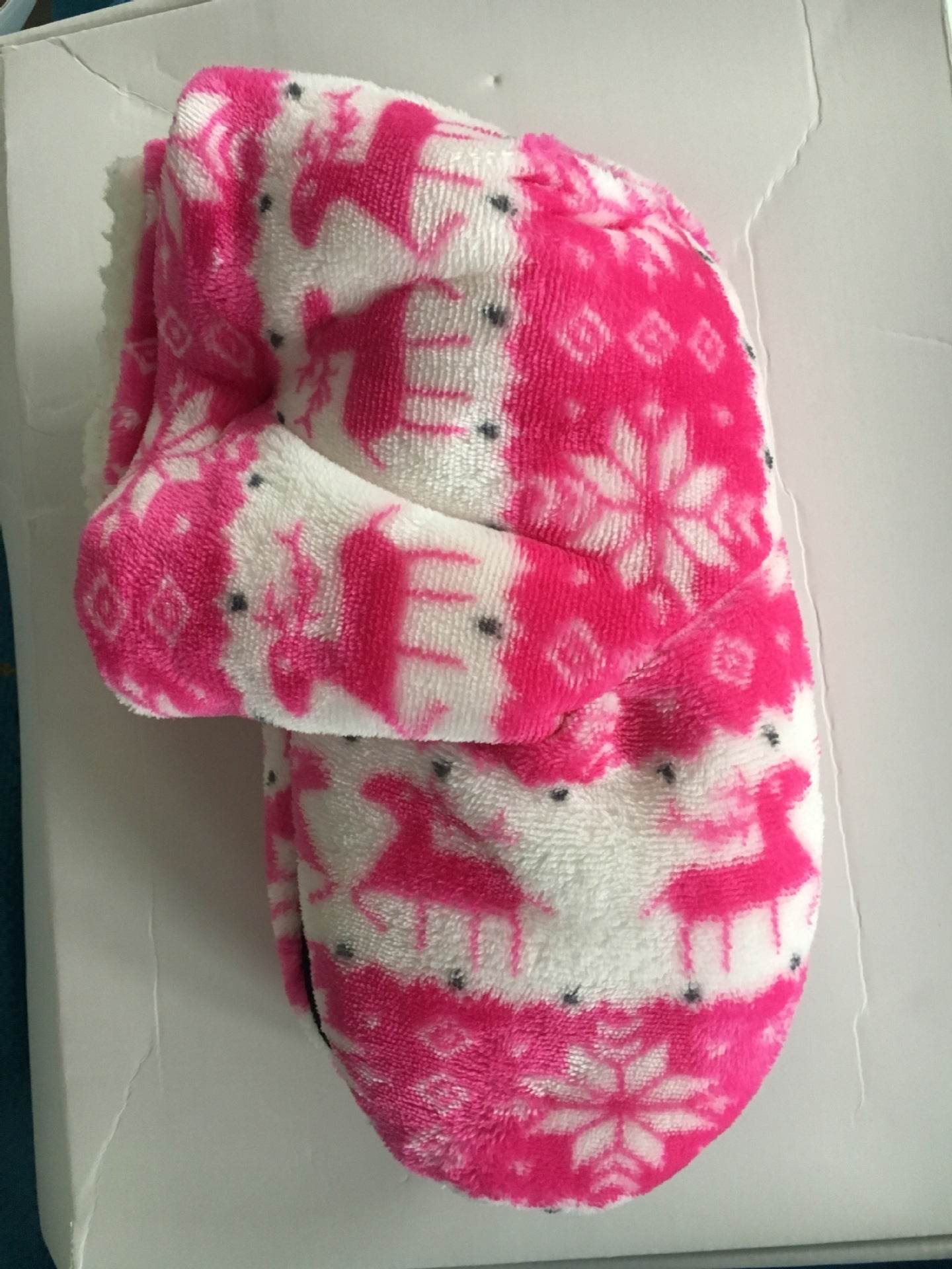 Christmas Elk Floor Shoes Indoor Socks Shoes Warm Plush House Slippers - ProTrendyz