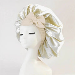 New Silk Bonnet For Sleeping Women Satin Bonnet Hair Bonnet Night Sleep Cap Scarf Wrap For Curly Hair With Tie Band For Curly Hair - ProTrendyz