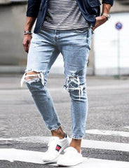New Ripped Skinny Jeans mens Streetwear - ProTrendyz