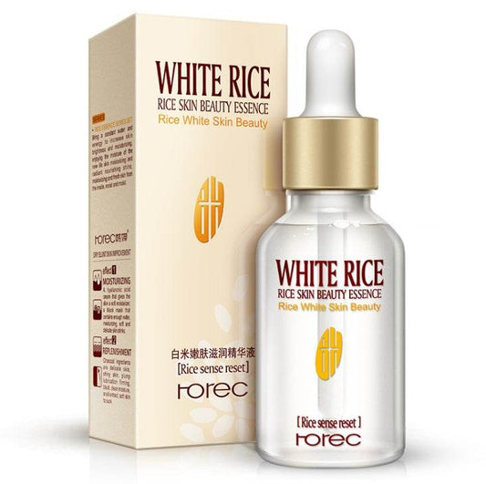 HOREC White Rice Whitening Serum Face Moisturizing Cream Anti Wrinkle Anti Aging Face Fine Lines Acne Treatment Skin Care 15ml - ProTrendyz