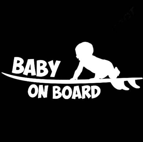 Baby on board car stickers cute baby warning car stickers - ProTrendyz