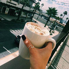 Simple Wavy Couple Ring Foreign Trade Creative Glossy Geometric Ring Tanabata Gift - ProTrendyz