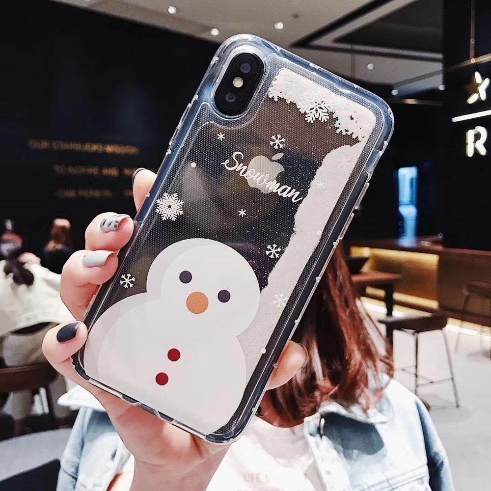 Compatible with Apple , Snowflakes Sands Mobile Shell Christmas - ProTrendyz