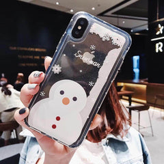Compatible with Apple , Snowflakes Sands Mobile Shell Christmas - ProTrendyz