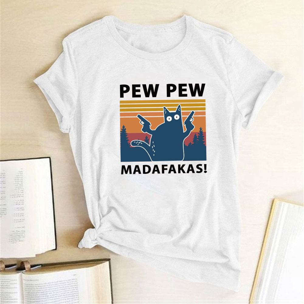 Short Sleeve Pew Maddakas T-Shirt European Size Top - ProTrendyz
