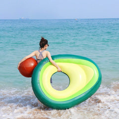 Inflatable Giant Avocado Pool Float Pool Swimming Float Swimming Ring Pool Circle Party Buoy Toy - ProTrendyz
